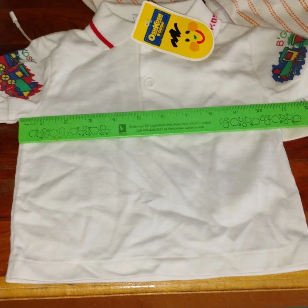 🚂 OshKosh B'Gosh vintage Choo Choo Train Short Sleeve t-shirt 3/6 months NWT